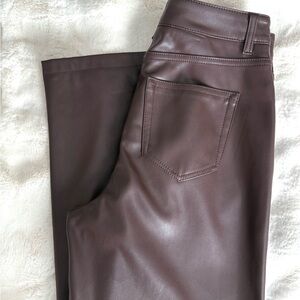 Joe Fresh Brown Leather Pants